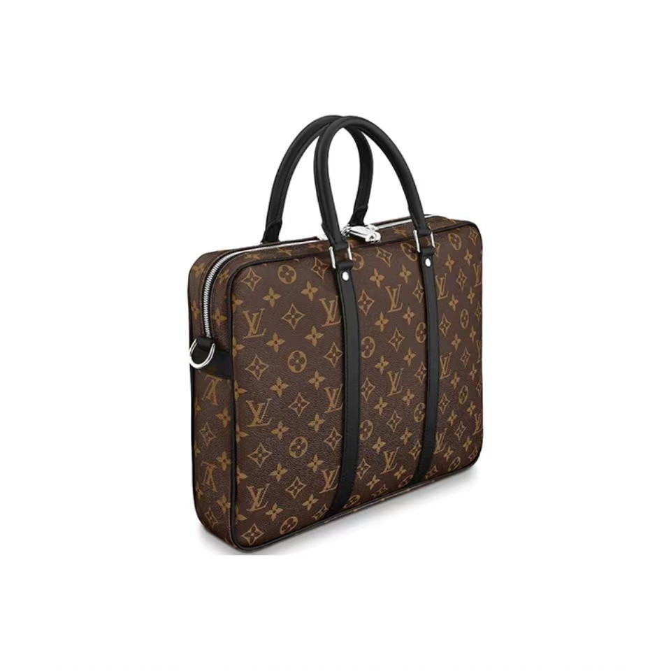【💥💥💥Surprise events in 2024】 New version of LV men's portable business bag  old flower