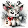 Deer-18CT Stamped Cross Stitch 30*30cm/11.81*11.81in tapestrymarket