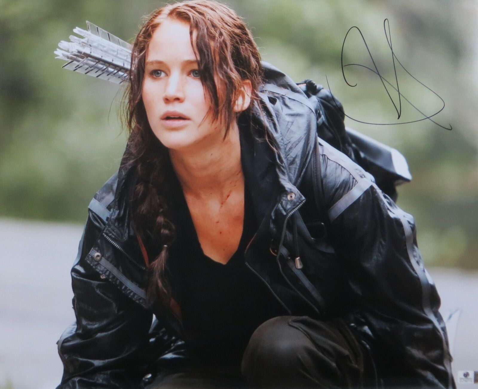 Jennifer Lawrence Signed Autographed Huge 16X20 Photo Poster painting Hunger Games Kat GV788716