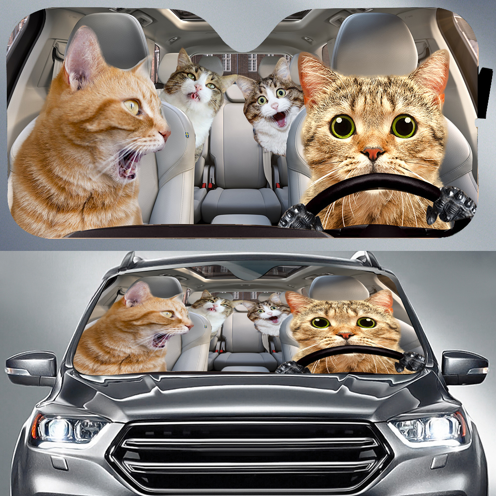 Scared Cat SUN SHADE One Size Fits Most Car ,Jeep ,SUVs