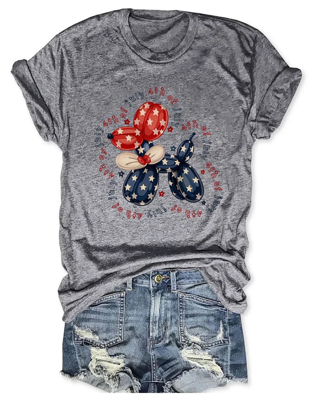 Cute Fourth of July Balloon T-shirt