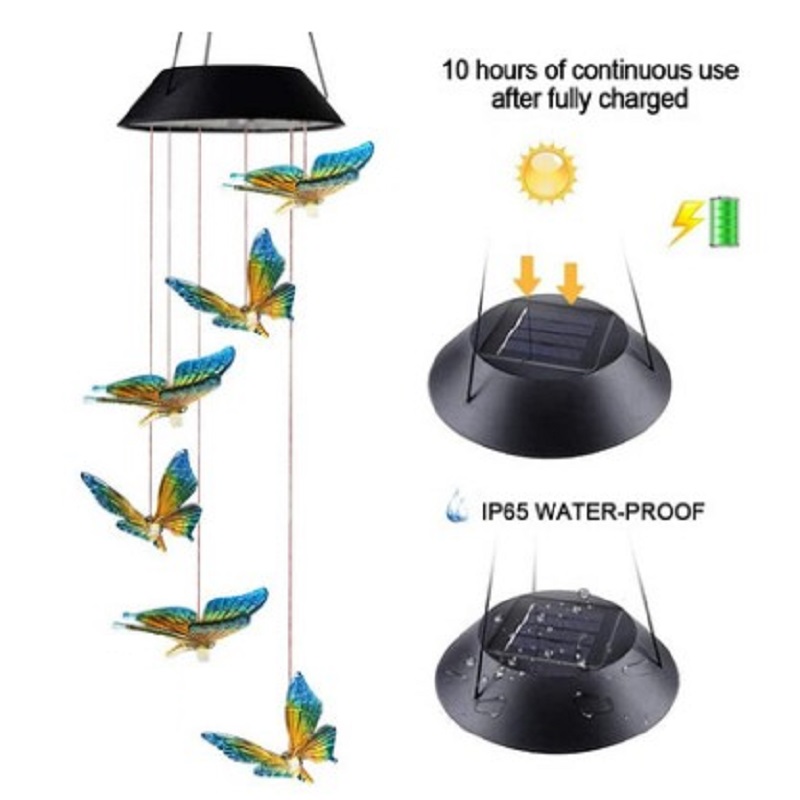 

Solar Wind Chime Coloeful-Solar Light, 501 Original