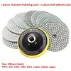 4 inch Diamond Polishing Pad Set for Granite Concrete Marble Stone Tiles
