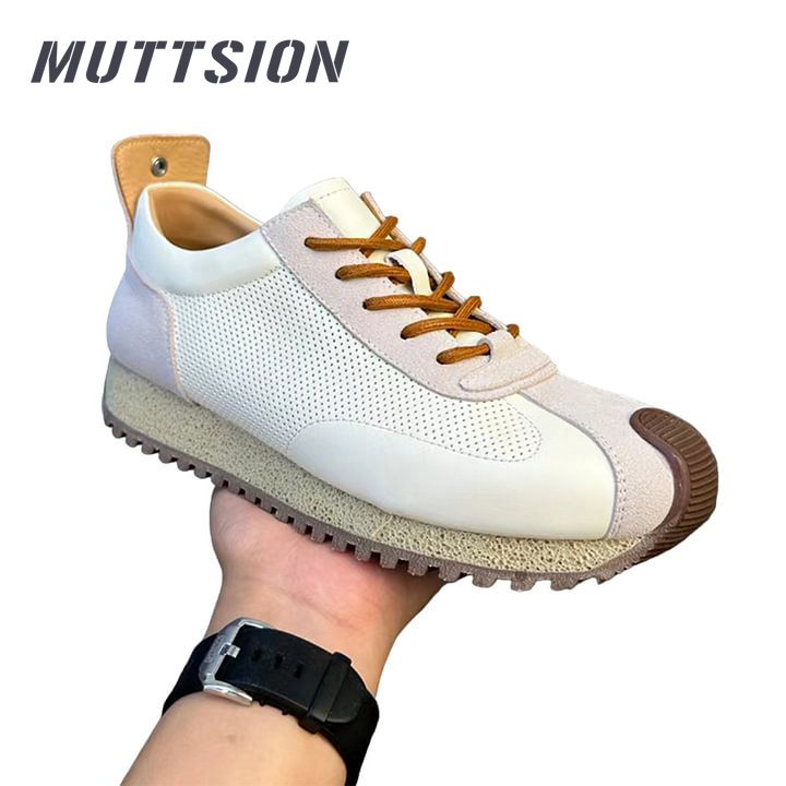 MUTTSION Horsehide Casual Jogging Sneakers MUTTSION.COM MUTTSION