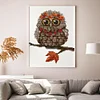 14CT Owl - Stamped Cross Stitch 19*22cm/7.48*8.66in(Brand)