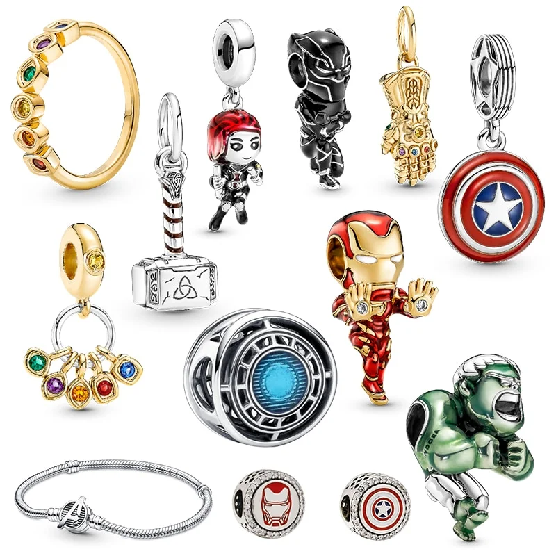 2022 Trend 925 Sterling Silver Avengers Charm
