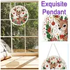 Christmas Reindeer 2D Flat DIY Diamond Painting Pendant 9.84x9.84in