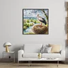 Happy Crane-14CT Stamped Cross Stitch 34*34cm/13.39*13.39in tapestrymarket