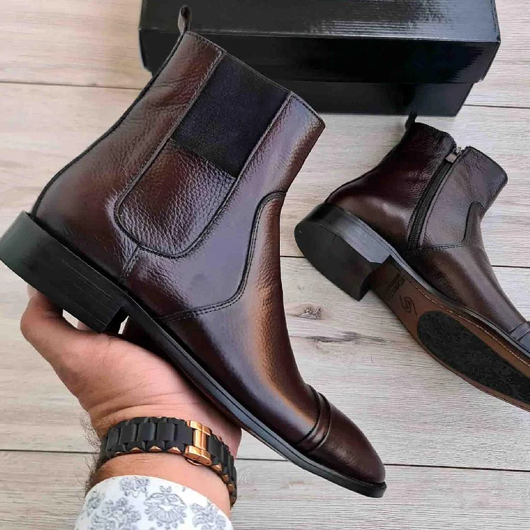 Pointed High Top Casual Chelsea Boots