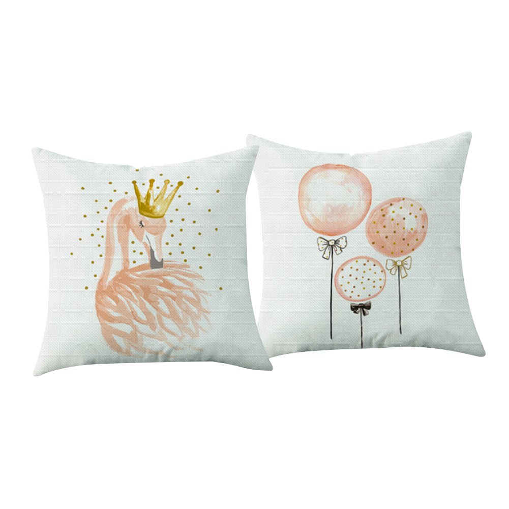 

2pcs Flamingo - 11CT Stamped Cross Stitch Pillowcase - 45*45CM, 501 Original