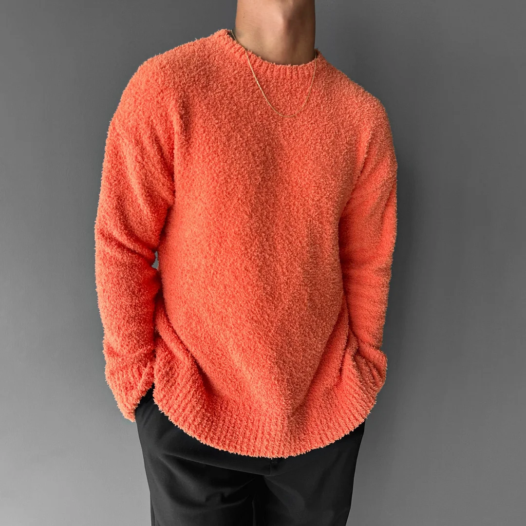 Oversize Plush Pullover、、URBENIE