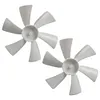 2Pack 6 Inch White Replacement Vent Fan Blades for Bathroom Roof Vent Range Hood