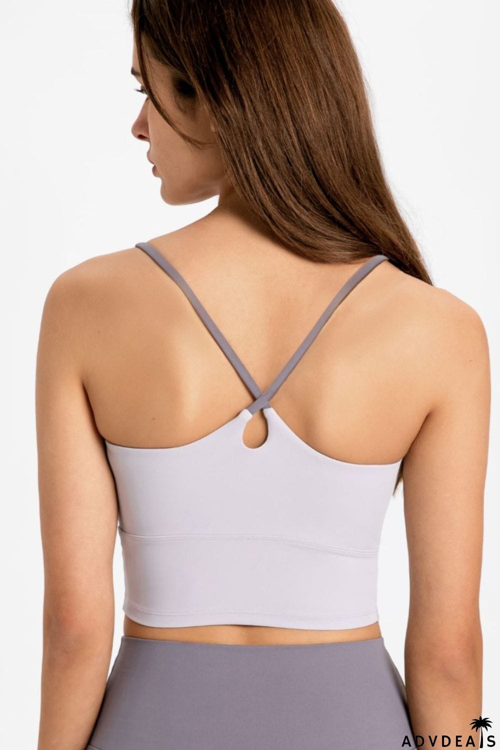 Crisscross Back Scoop Neck Sports Cami