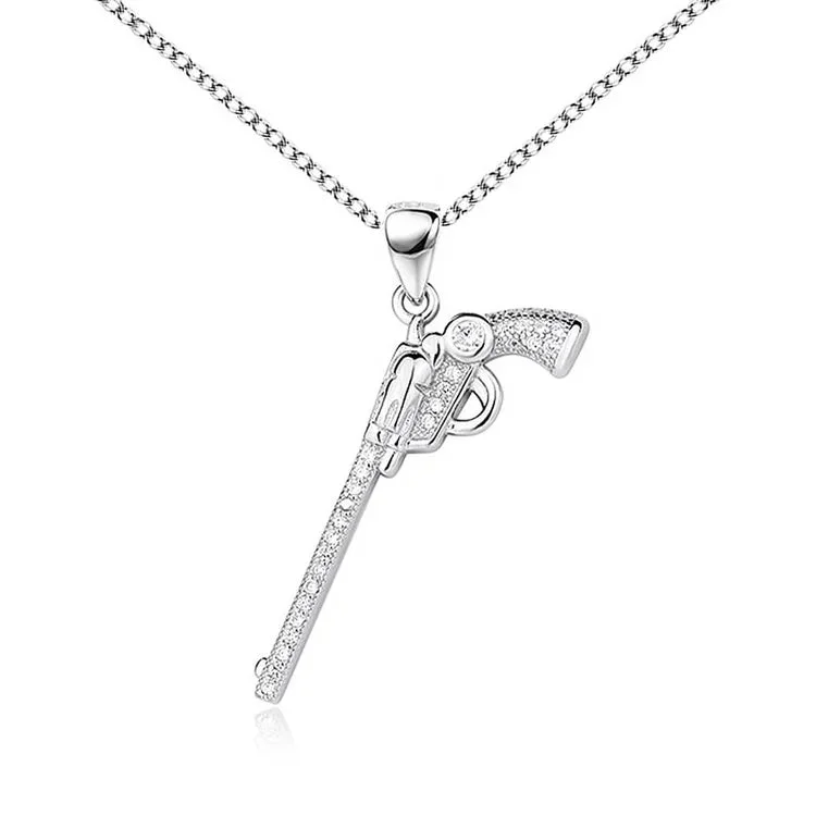 For Friend - S925 You are The Louise to My Thelma Gun Necklace