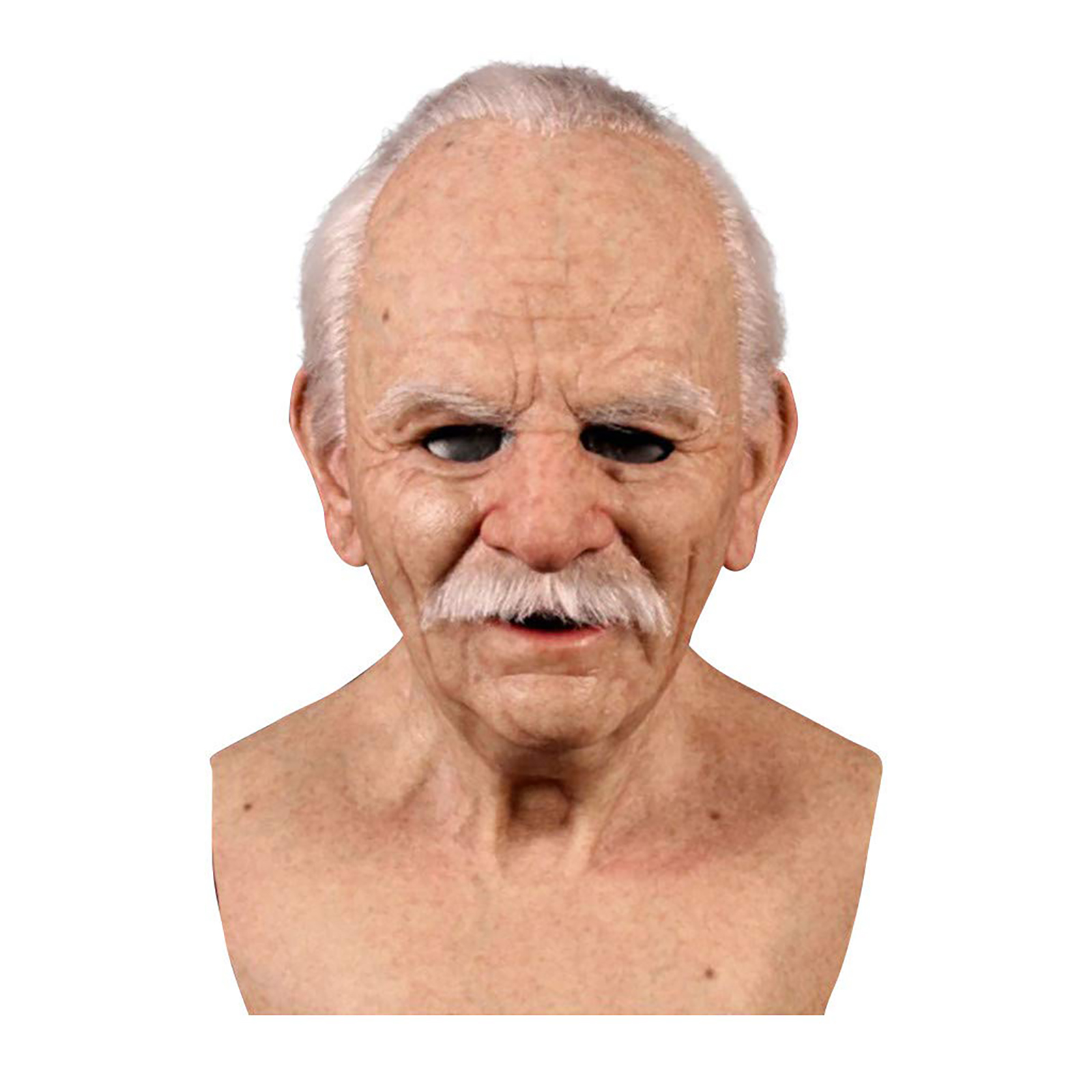 

Old Bald Man Face Cover-Latex Grandfather Realistic Head Cover Halloween Prop, 501 Original