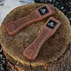 2Pcs Sapele Outdoor Grill Pan Handle Camping Anti-Scalding Barbecue Pan Handle
