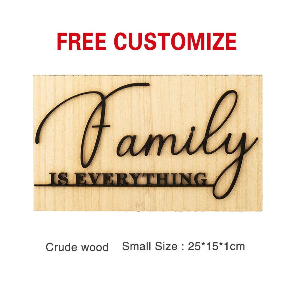 Custom Wooden House Sign Personalized Home Outdoor Plates Apartment Door Numbers Signs For Door Yard Decoration