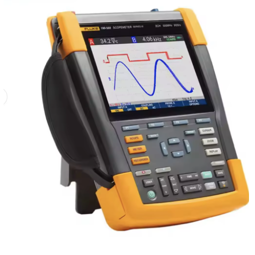 Fluke 190-204-III-S Color ScopeMeter 200/500Mhz 4 Channel with Software Package