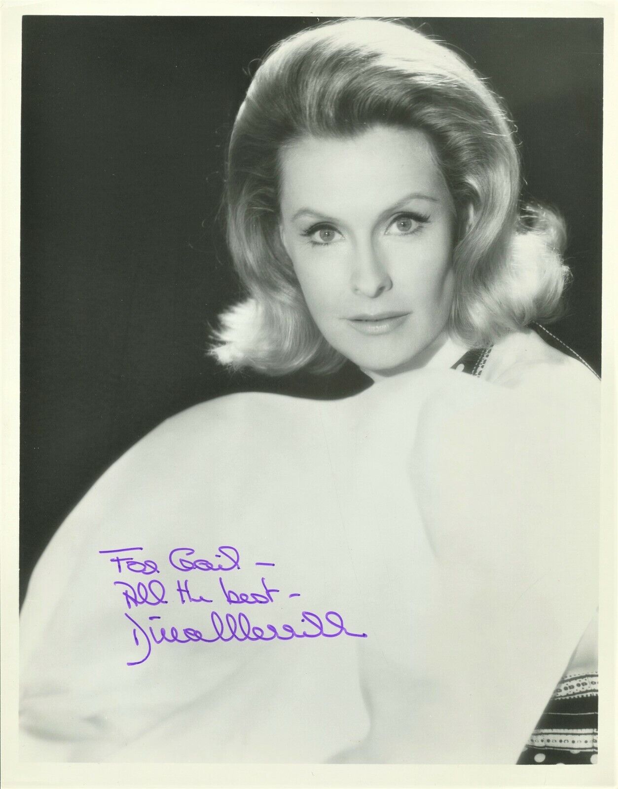 Lovely Vintage DINA MERRILL Signed Photo Poster painting