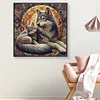 Diamond Painting-DIY Full Round Drill Wolf Family(40*40 CM)