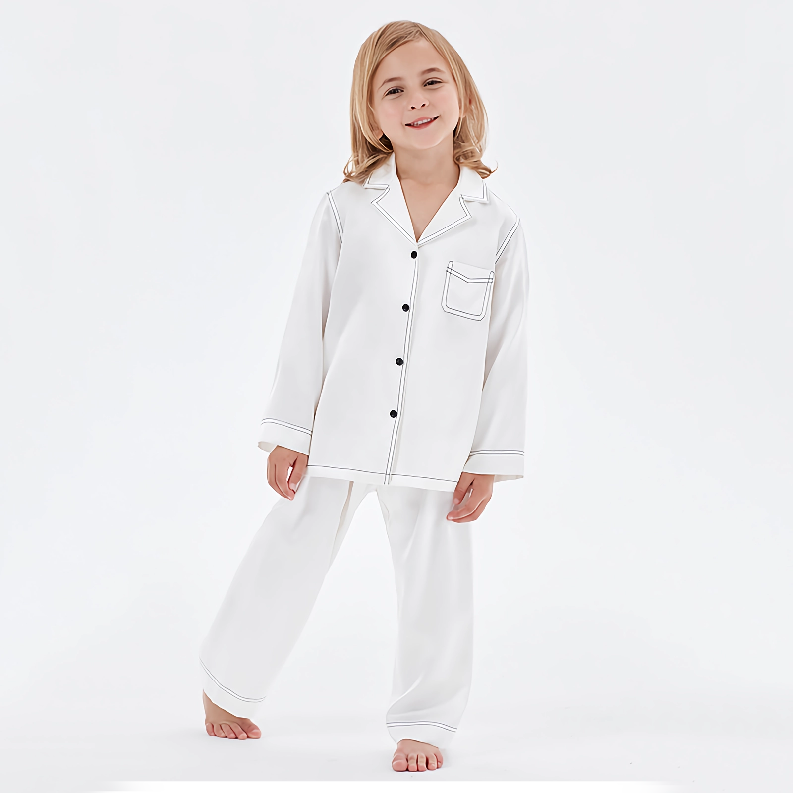 100 Long Sleeve Silk Pajamas For Kids REAL SILK LIFE