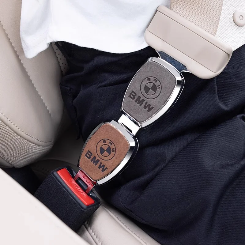 New customizable LOGO car safety lock with insert buckle for car interior decoration