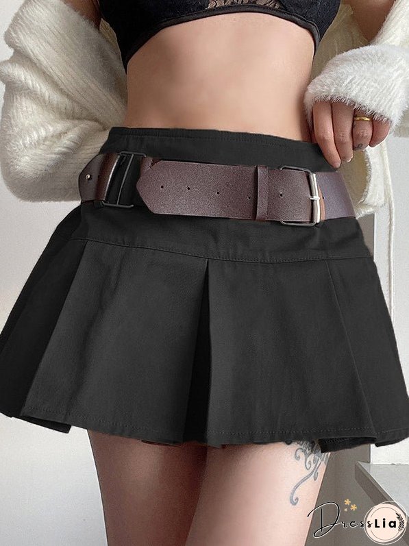 High Waist Slim Casual Skirt