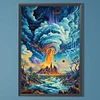 (40*60cm)Volcano - Full Round Drill Diamond Painting