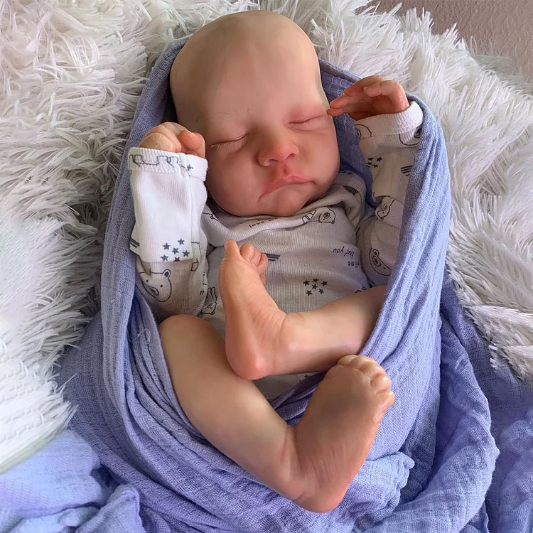 [Toys for Kids Special Offer] [Realistic Handmade Gifts]20" Aaron	Truly Reborn Baby Boy Newborn Sweet Sleeping Baby Rebornartdoll® RSAW-Rebornartdoll®