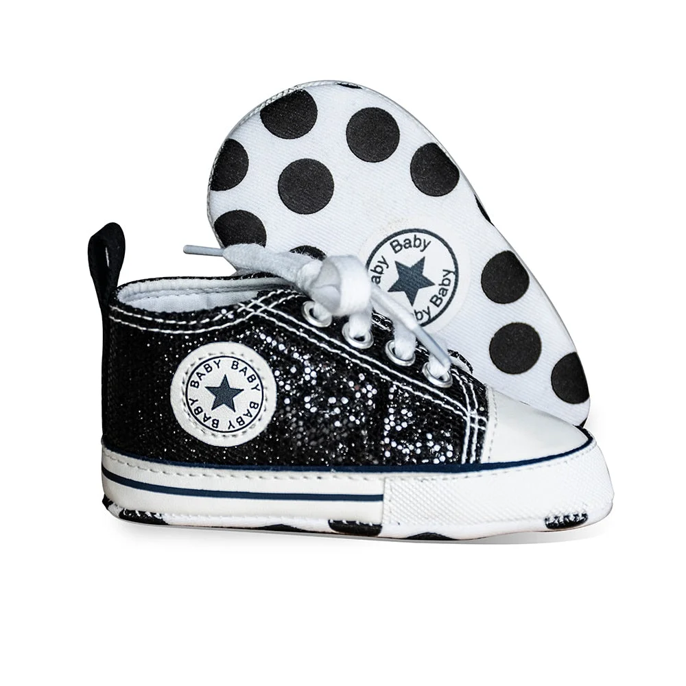 Baby Boys Girls First Walkers Shoes Infant Toddler Soft Sole Anti-slip Baby Shoes Newborn Canvas Baby Sports Sneakers Shoes