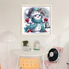 Cute Snowman-18CT Stamped Cross Stitch 30*30cm/11.81*11.81in tapestrymarket