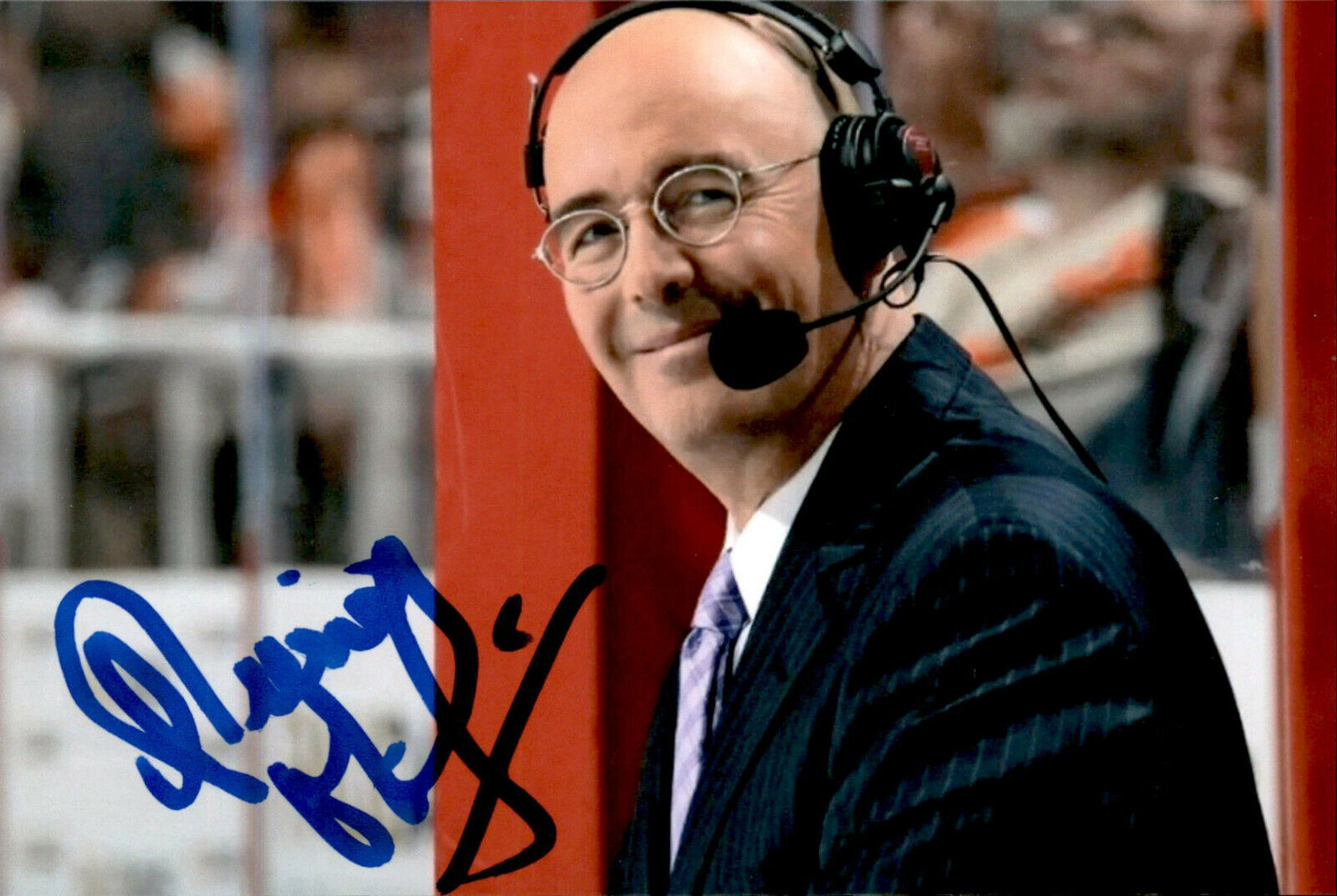 Pierre McGuire SIGNED autographed 4x6 Photo Poster painting OTTAWA SENATORS / TSN ANALYST #3