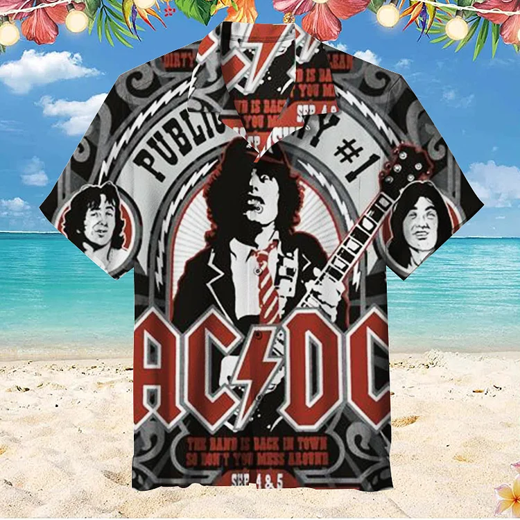 AC DC | Unisex Hawaiian Shirt