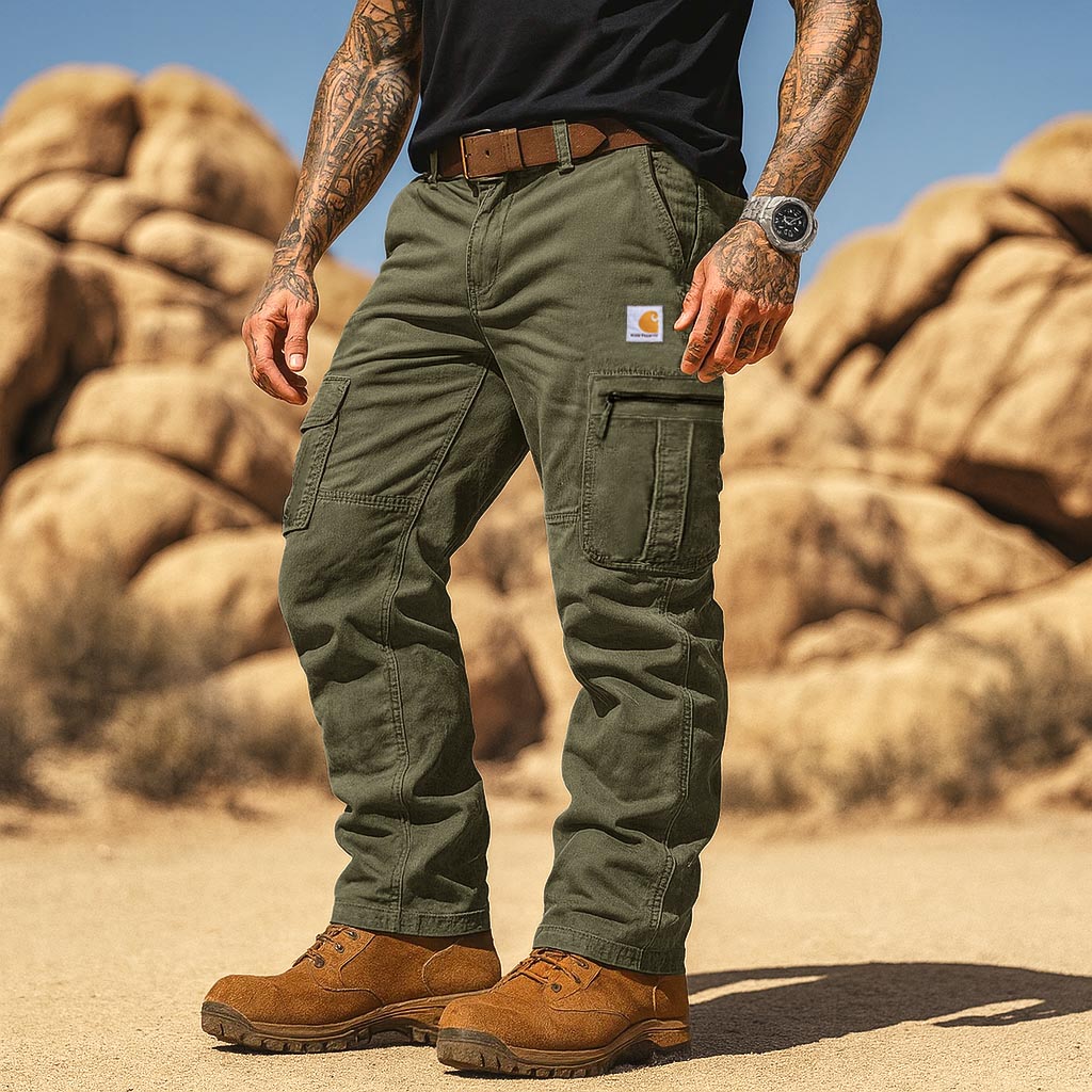 Men's Vintage Outdoor Tactical Workwear Multi-Pocket Cargo Pants
