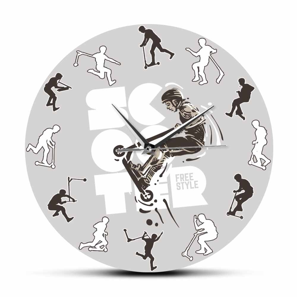 

Stunt Scooter - Frameless Acrylic Wall Clock, 501 Original