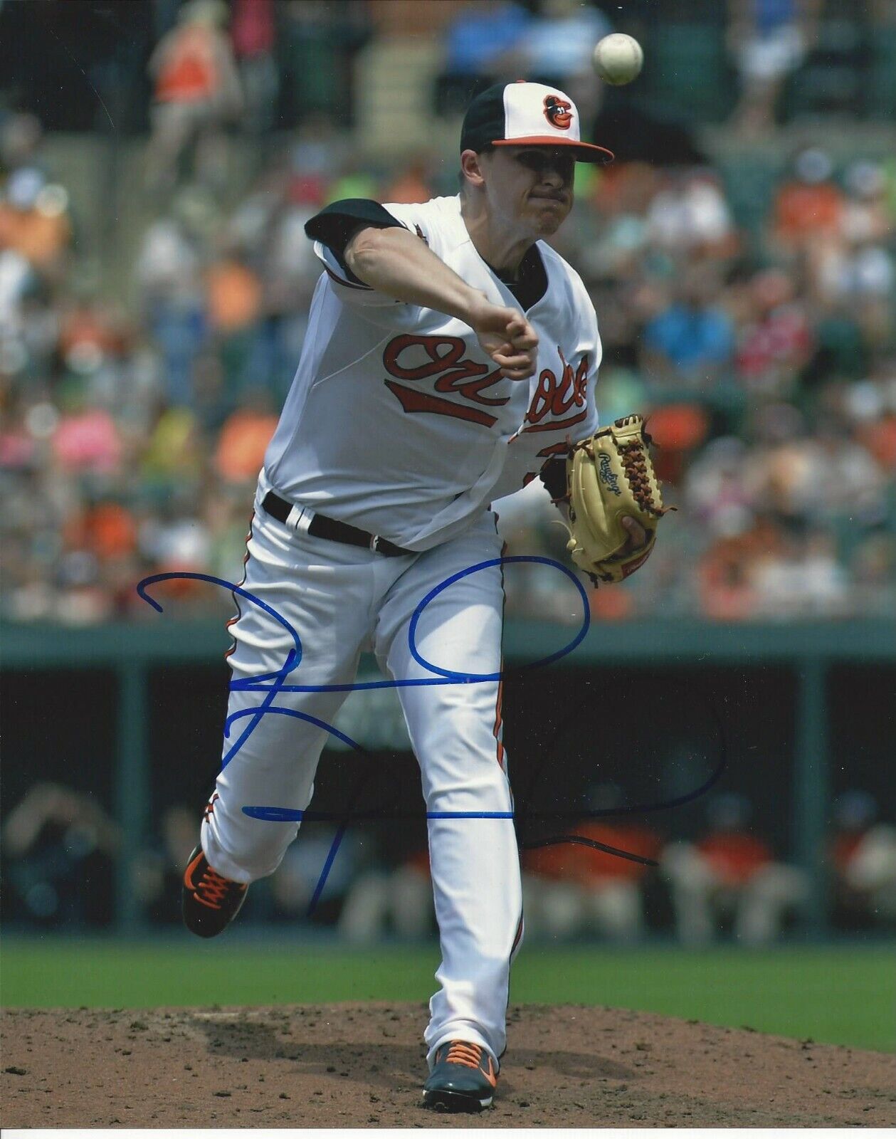 Brad Brach autographed 8x10 Baltimore Orioles#S841