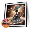 Dame &eacute;l&eacute;gante - peinture diamant de forme sp&eacute;ciale - 30 * 30cm
