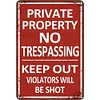 Warning - Vintage Metal Signs(12*16Inch) - Warning