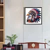 5D DIY Full Square Drill Diamond Painting Indian Eagle Kit Home Decor 35x35cm