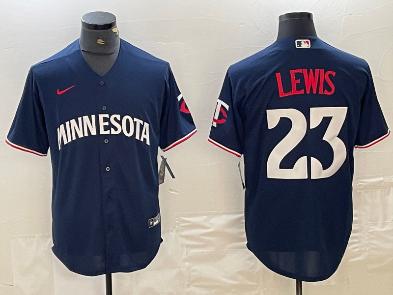 Men's Minnesota Twins Royce Lewis #23 Navy Alternate Replica Player Jersey mysite