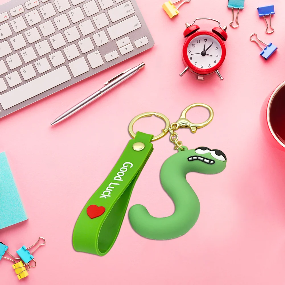 Letter A-Z Keychain Wacky Wizard Handbag Key Chain for Car Keys/Wallet/Backpack