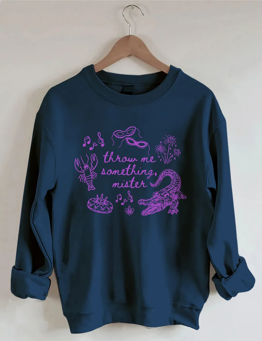 Throw me Mardi Gras Sweatshirt