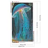5D DIY Full Round Drill Diamond Painting Stained Glass Jellyfish Kit Decor(Y915)