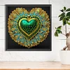 Peacock Love Heart - Crystal Rhinestone Diamond Painting
