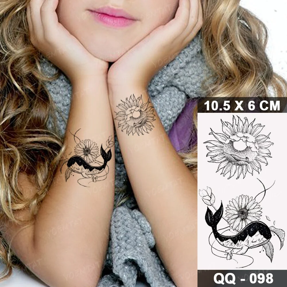Sdrawing Temporary Tattoo Stickers Butterfly Flower Realistic Sexy Flash Tatoo Women Men Arm Waist Line Body Art Fake Tatto Cool