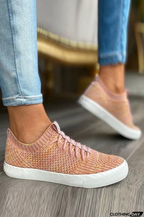 Knit Elastic Band Sneakers