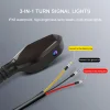 Motorcycle LED Turn Signal Light Projector, 27 Lighting Modes RGB Flowing Daytime Running Light, Motorcycle Turn Signal Flasher With Arrow Projection