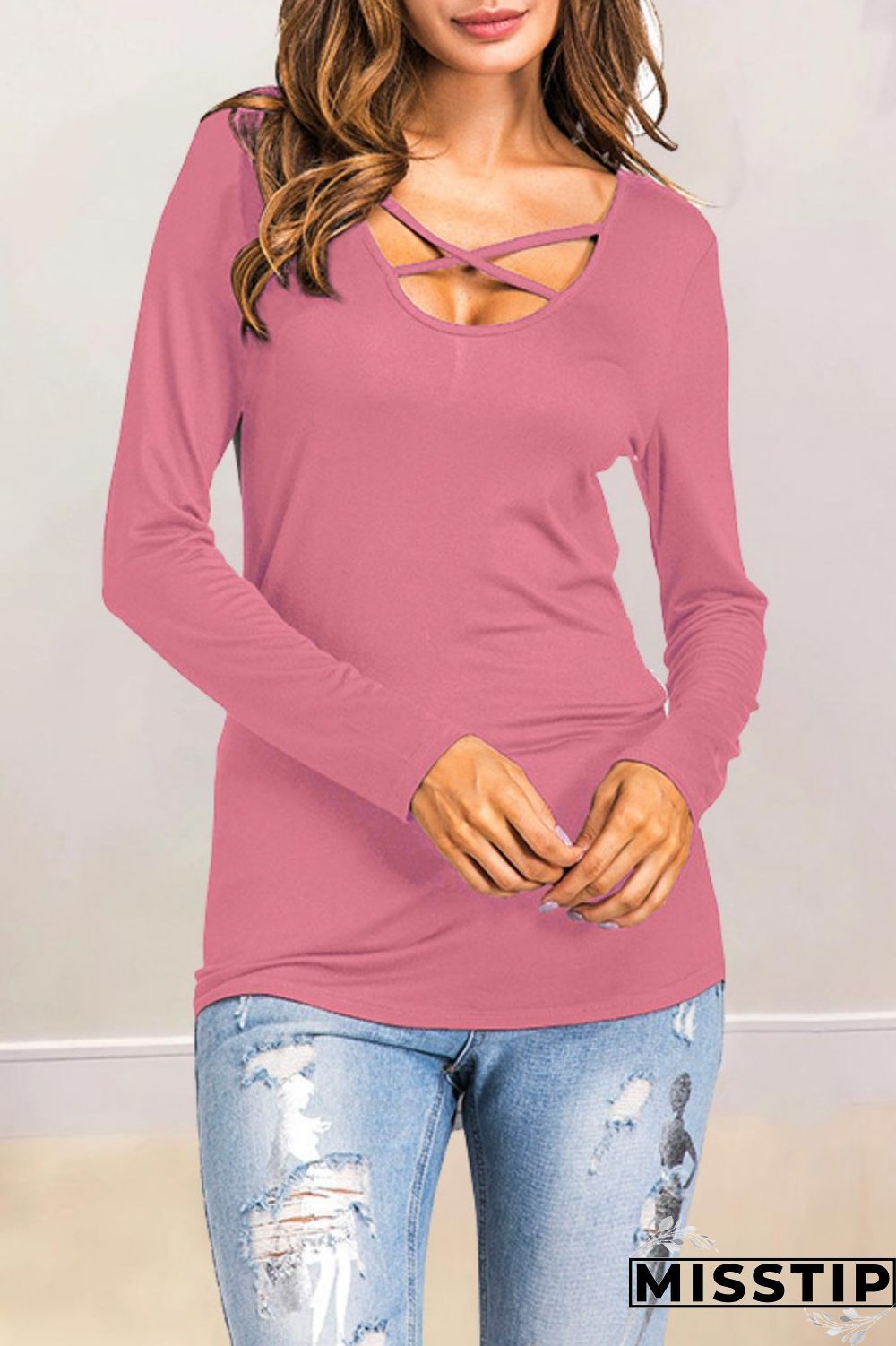 Grass Green Casual Print Patchwork Tops