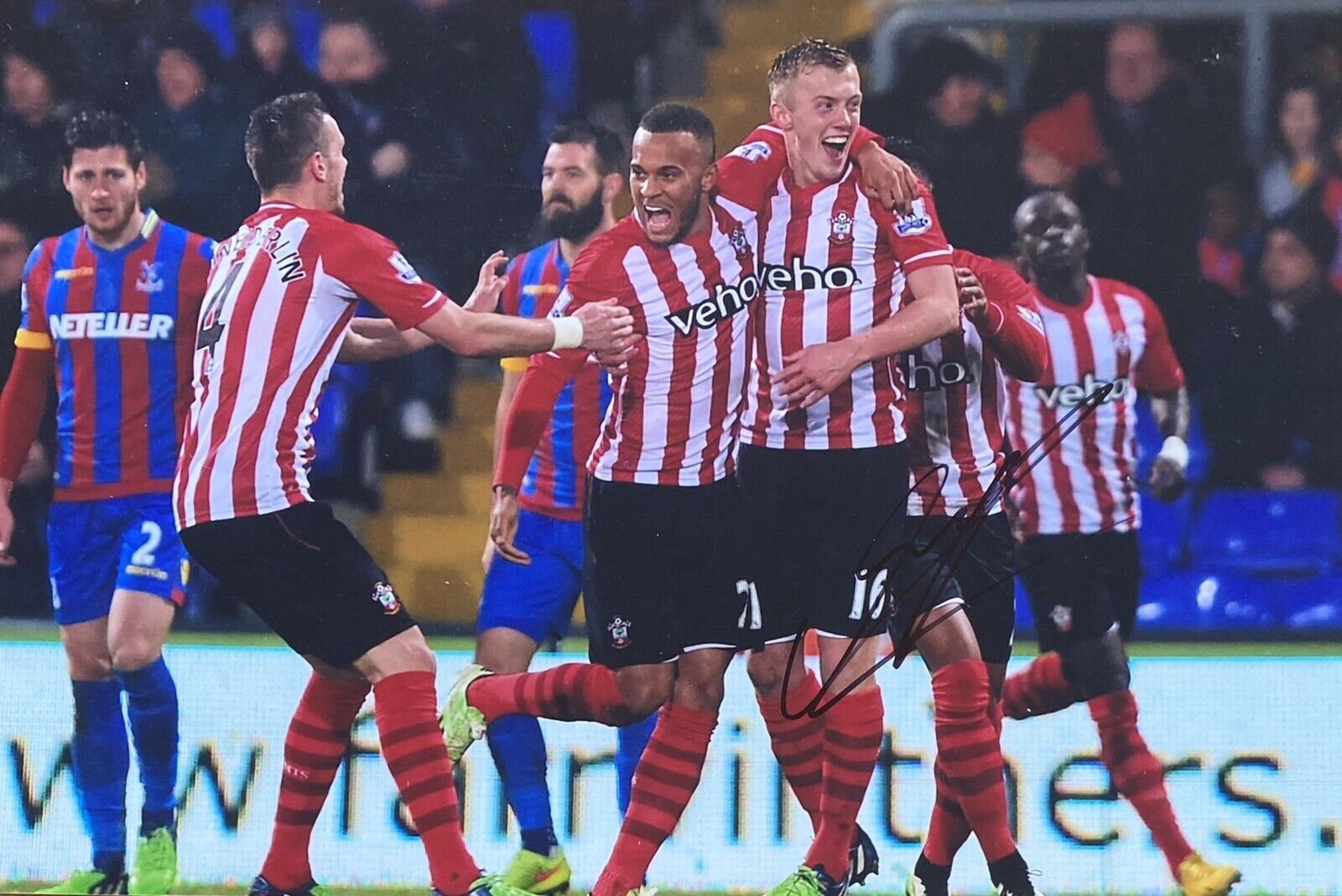 James Ward-Prowse Genuine Hand Signed Southampton 12x8 Photo Poster painting