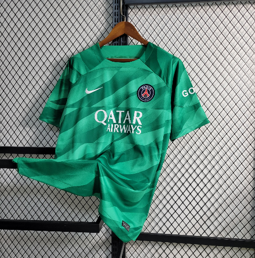 2023/2024 Psg Paris Saint-Germain Goalkeeper Green Football Shirt